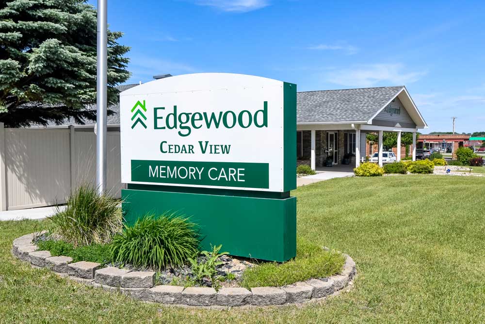 image of cedar view sign
