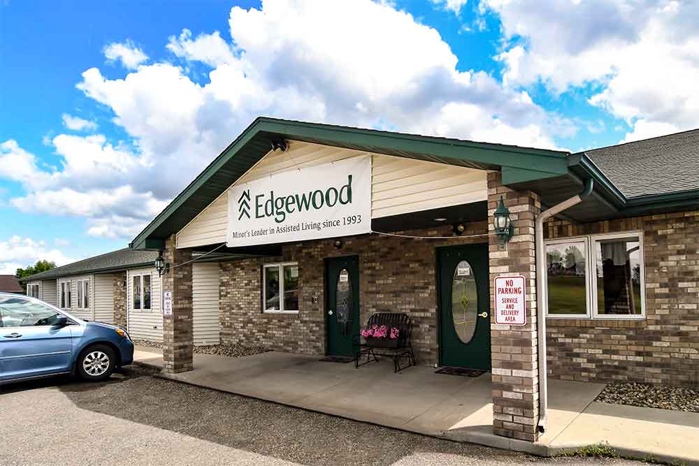 Edgewood Minot sign with logo