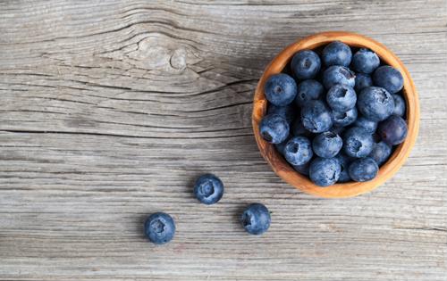 Bowl of blueberries