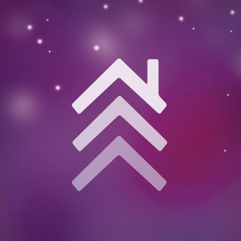 Edgewood logo on purple background