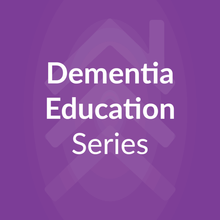 Dementia education series banner